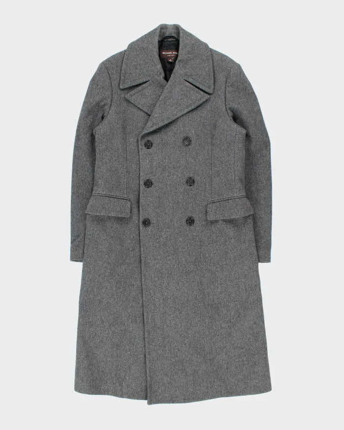AW2018 Michael Kors Main Line Made In Italy Wool Double Breasted Over Coat - M sold by Rokit