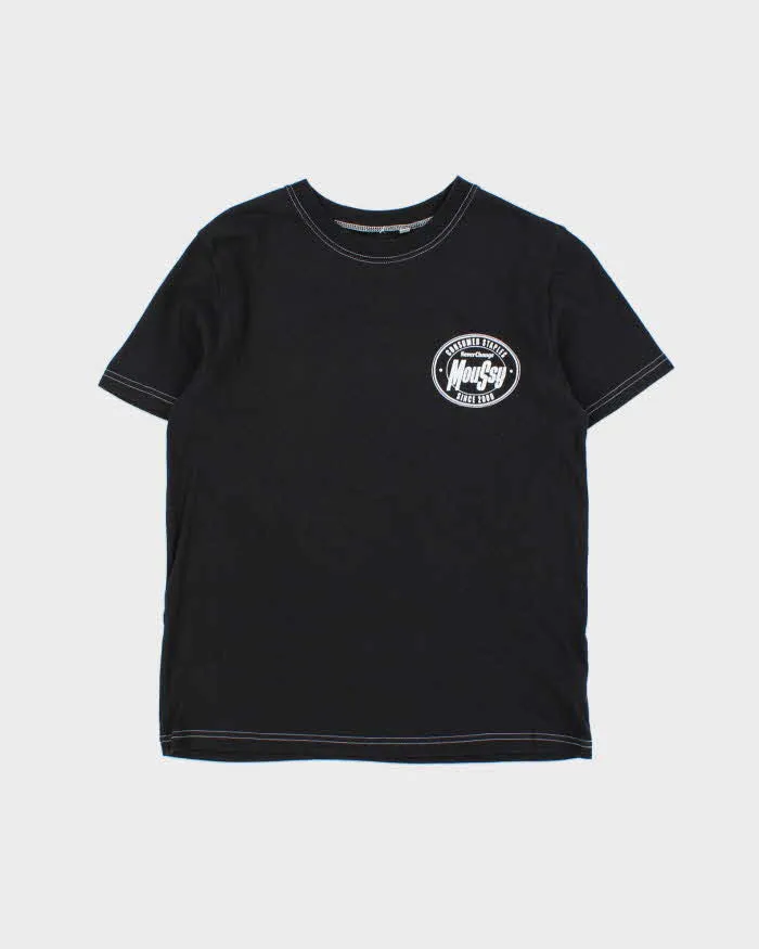 Vintage Moussy Contrast Stitch Crewneck T-Shirt - S sold by Rokit
