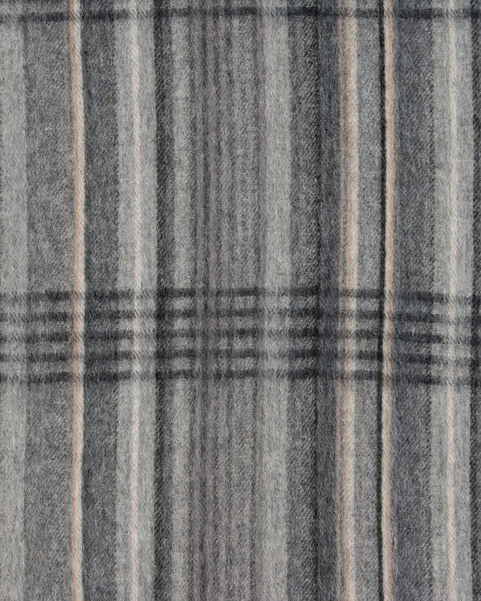 Vintage 1990s London Fog Cashmere Wool Blend Check Fringed Scarf sold by Rokit product image thumbnail 3
