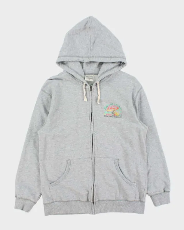 Vintage Y2K 00s Piko Hawaiian Chain Stitch Graphic Zip-Up Hoodie - M made by Rokit