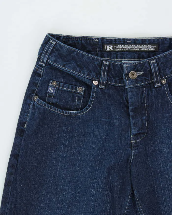 Vintage Silver Wide Flare Leg Jeans - W27 L31 sold by Rokit product image thumbnail 3