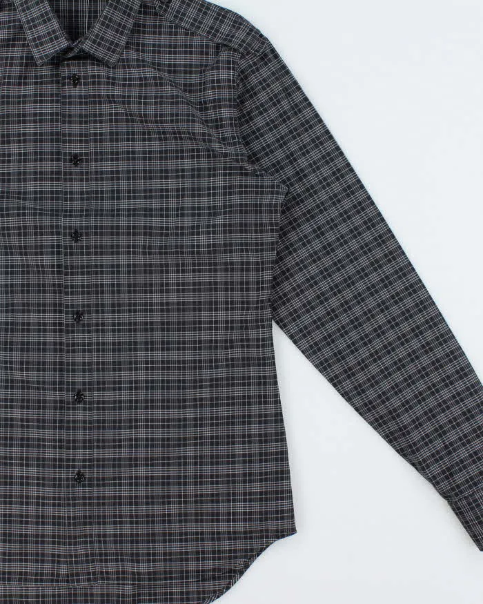 Vintage SS2006 Y2K Dior 'Heidi Slimane' Japanese Exclusive Tartan Epaulette Long Sleeve Shirt - L sold by Rokit product image thumbnail 3