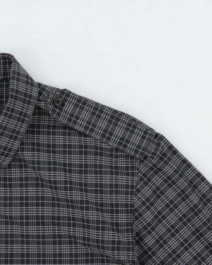Vintage SS2006 Y2K Dior 'Heidi Slimane' Japanese Exclusive Tartan Epaulette Long Sleeve Shirt - L sold by Rokit product image thumbnail 5