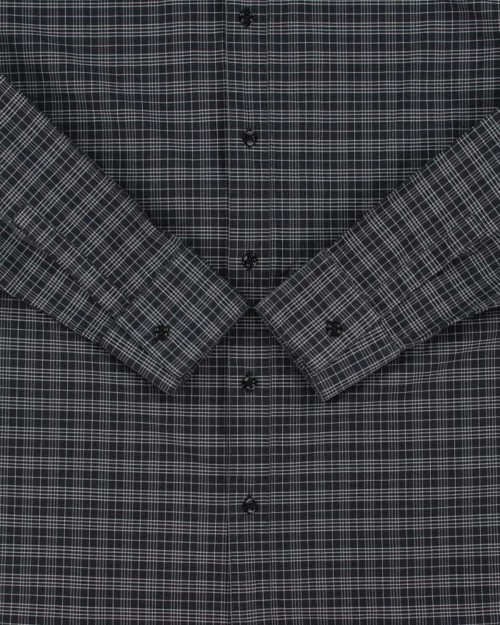 Vintage SS2006 Y2K Dior 'Heidi Slimane' Japanese Exclusive Tartan Epaulette Long Sleeve Shirt - L sold by Rokit product image thumbnail 4