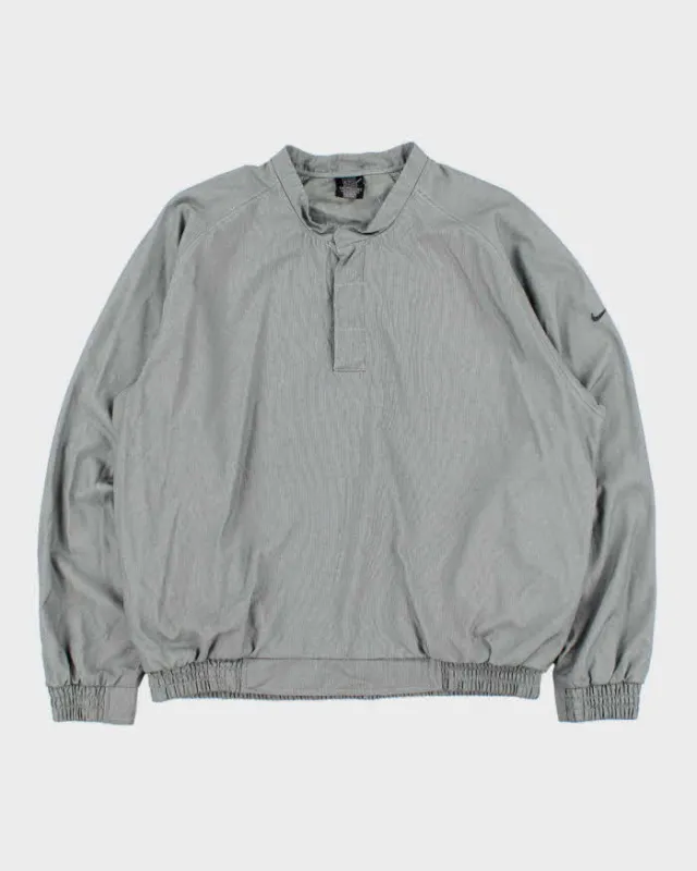 Vintage Y2K 00s Nike Golf Soft Shell Snap Button Pullover - M sold by Rokit