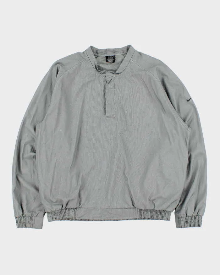 Vintage Y2K 00s Nike Golf Soft Shell Snap Button Pullover - M sold by Rokit