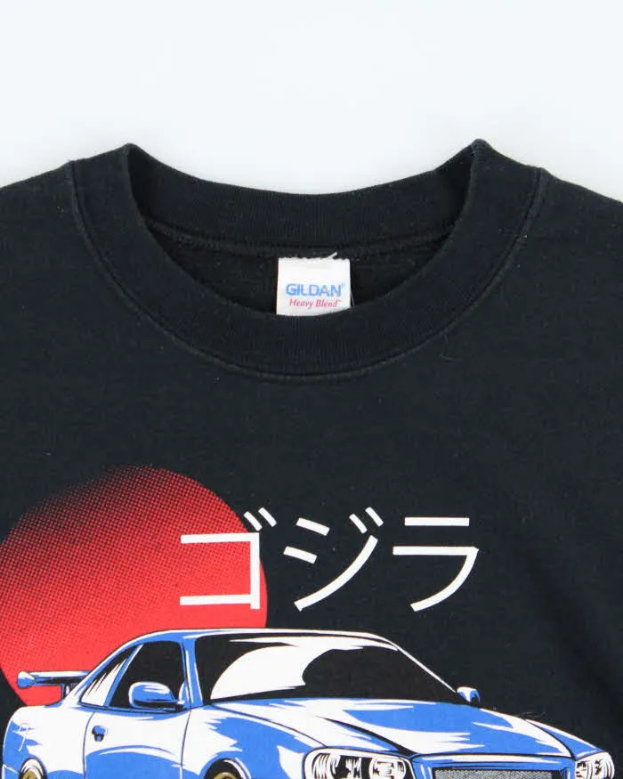 Vintage Y2K 00s R34 Skyline Japanese Tuner Crewneck Sweatshirt - M sold by Rokit product image thumbnail 5