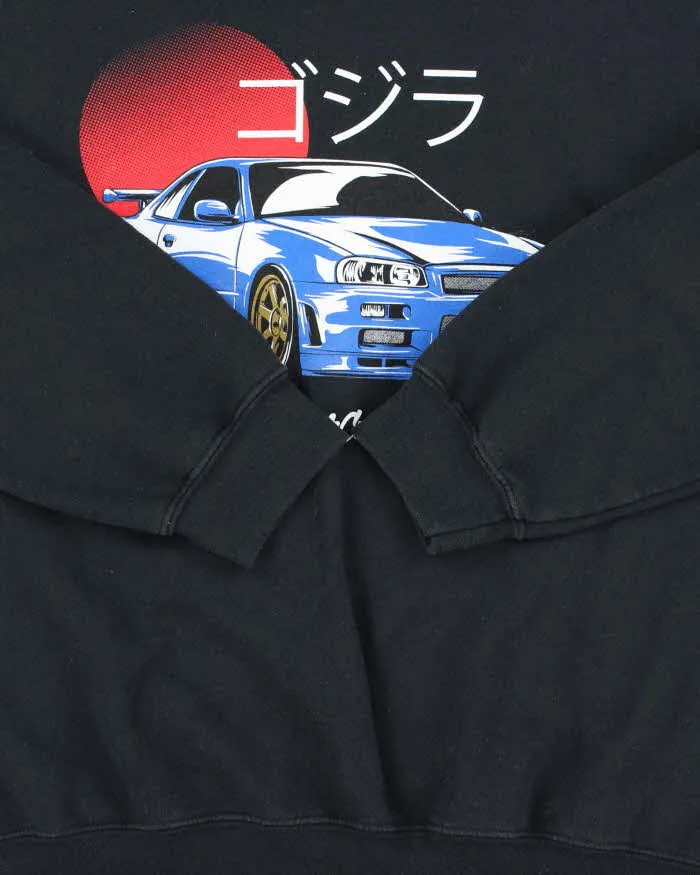 Vintage Y2K 00s R34 Skyline Japanese Tuner Crewneck Sweatshirt - M sold by Rokit product image thumbnail 4