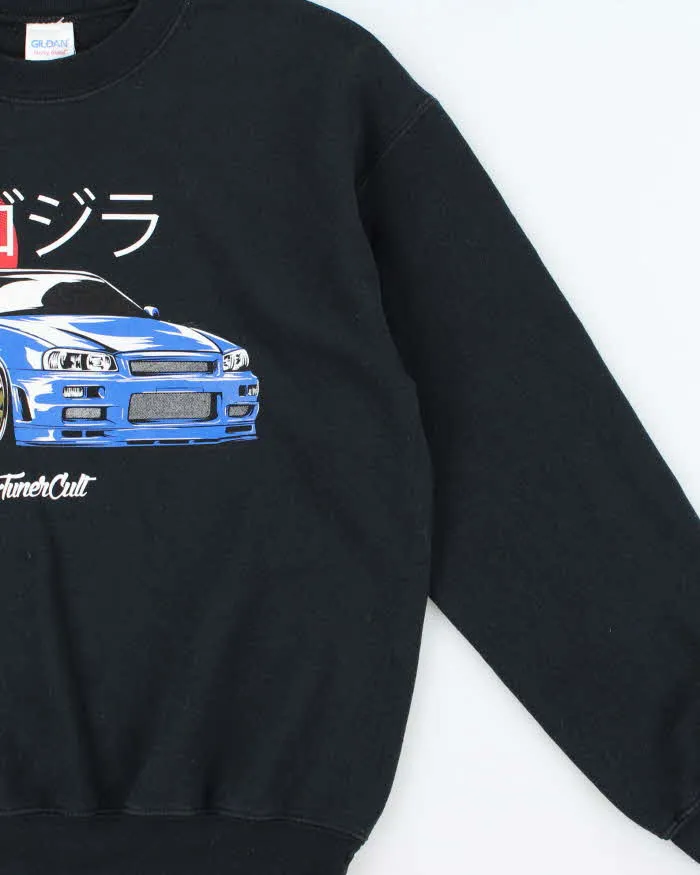 Vintage Y2K 00s R34 Skyline Japanese Tuner Crewneck Sweatshirt - M sold by Rokit product image thumbnail 3