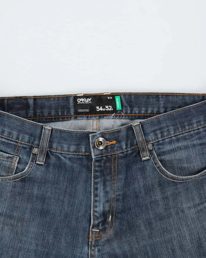 Vintage Y2K Oakley Raw Denim Wide Leg Jeans - W35 L32 sold by Rokit product image thumbnail 3