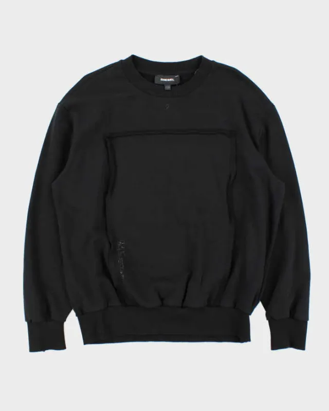 Vintage Diesel Exposed Seam Heavyweight Crewneck Sweatshirt - L made by Rokit