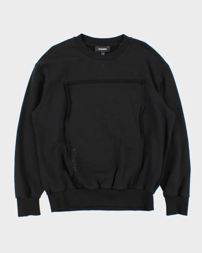 Vintage Diesel Exposed Seam Heavyweight Crewneck Sweatshirt - L sold by Rokit
