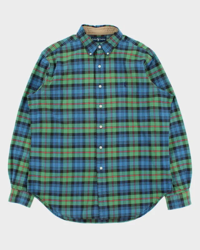 Vintage Y2K 00s Ralph Lauren Heavyweight Plaid Long Sleeve Shirt - L sold by Rokit