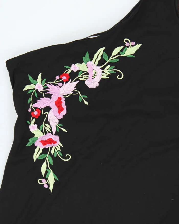 Vintage 90s 00s Fairweather Embroidered One Shoulder Maxi Dress - L sold by Rokit product image thumbnail 4