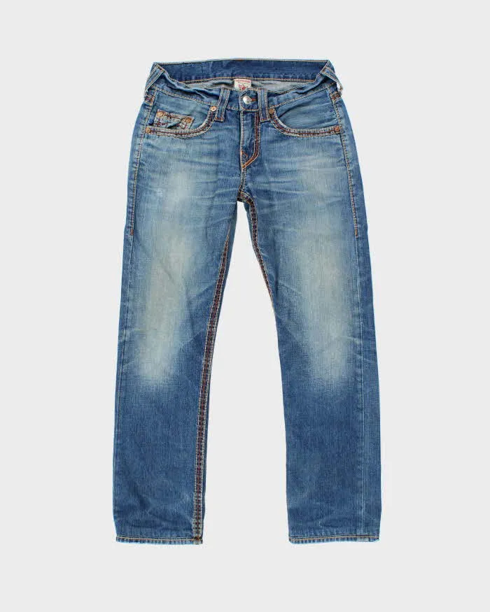 Vintage Y2K 00s True Religion Made In USA Straight Leg Denim Jeans - W32 L30 sold by Rokit