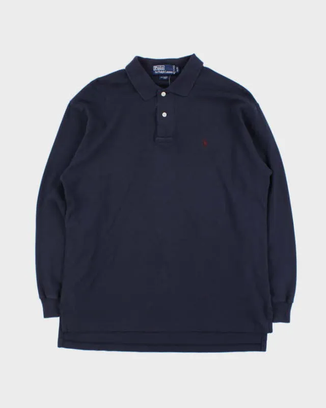 Vintage 1990s Polo Ralph Lauren Long Sleeve Polo Shirt - M sold by Rokit