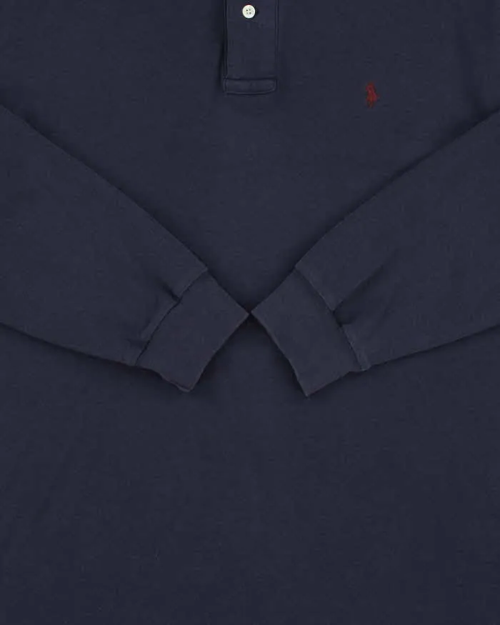 Vintage 1990s Polo Ralph Lauren Long Sleeve Polo Shirt - M sold by Rokit product image thumbnail 4