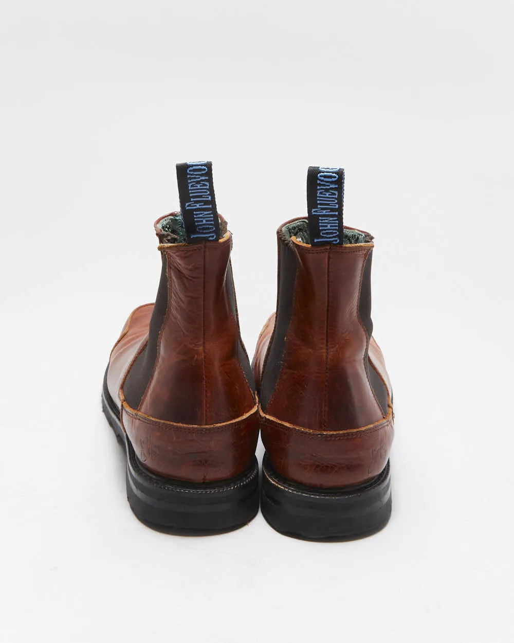 Vintage 1990s John Fluevog F Shoe Leather Square-Toe Ankle Boots - UK 10 sold by Rokit product image thumbnail 4