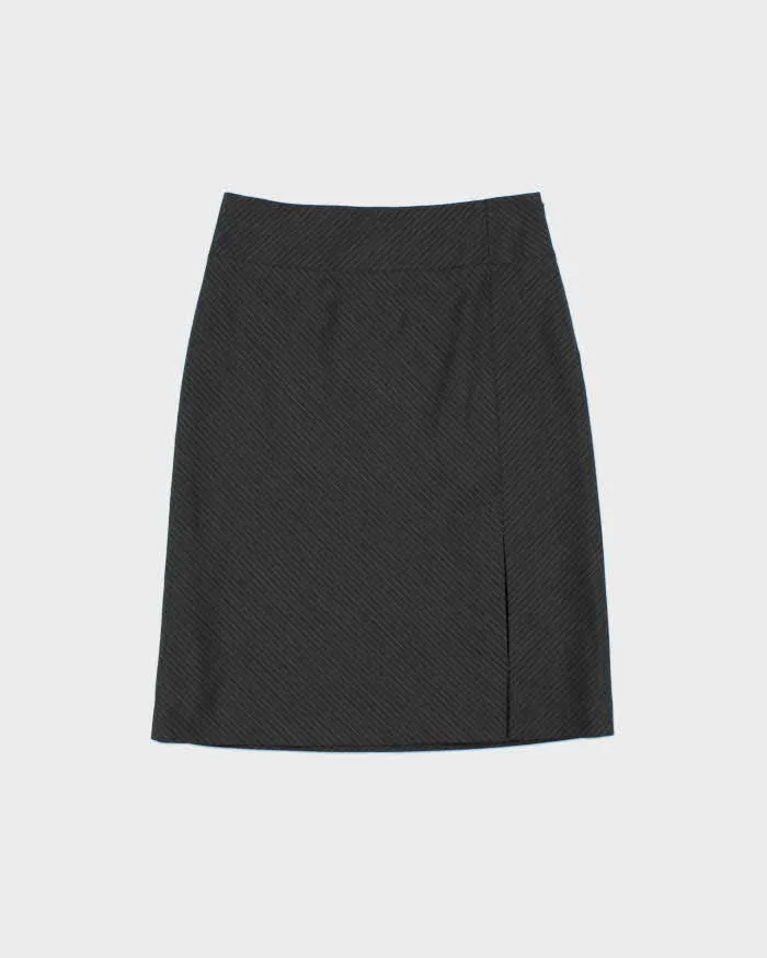 DSWT 1990s Mastina Diagonal Stripe Leg Split Skirt - XS sold by Rokit