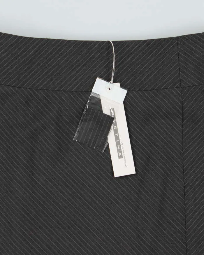 DSWT 1990s Mastina Diagonal Stripe Leg Split Skirt - XS sold by Rokit product image thumbnail 4