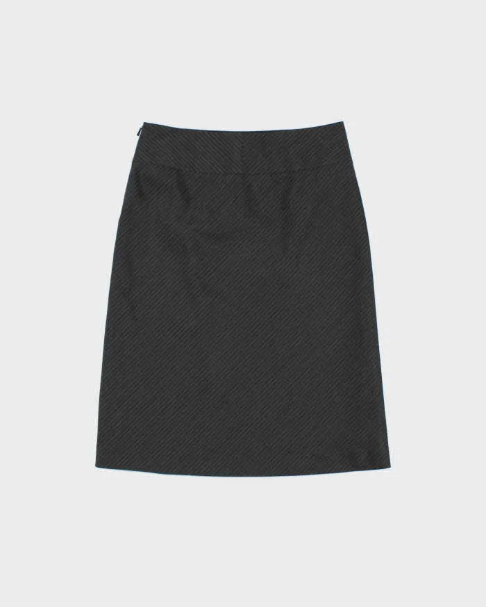 DSWT 1990s Mastina Diagonal Stripe Leg Split Skirt - XS sold by Rokit product image thumbnail 2