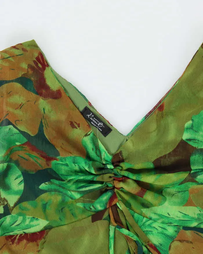 Vintage 90s 00s Kevenl Floral Ruffle Hem Dress - L sold by Rokit product image thumbnail 5