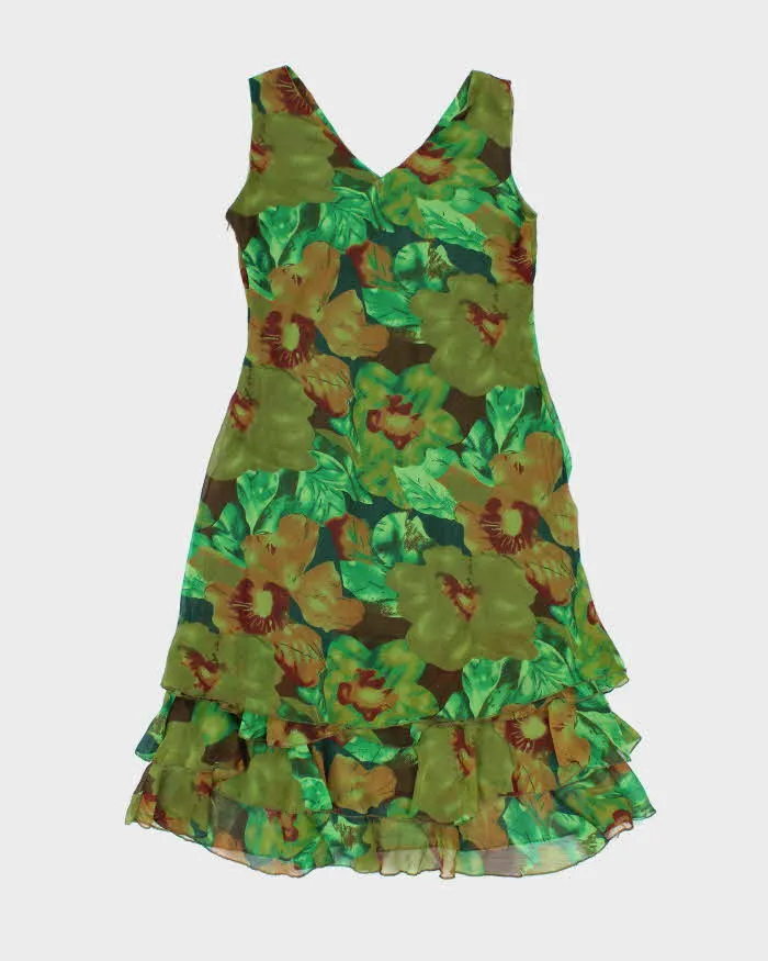 Vintage 90s 00s Kevenl Floral Ruffle Hem Dress - L sold by Rokit product image thumbnail 2