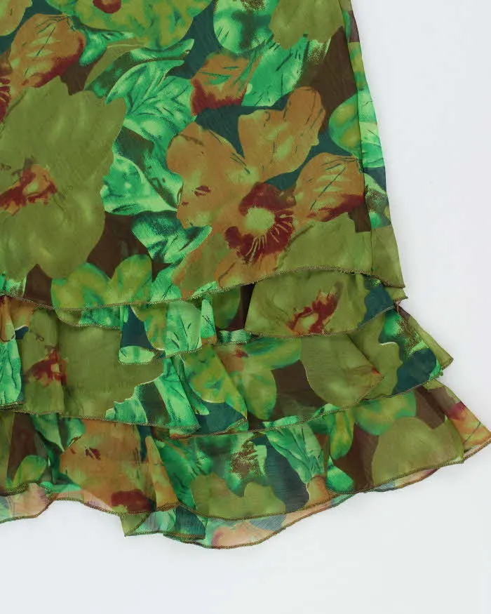 Vintage 90s 00s Kevenl Floral Ruffle Hem Dress - L sold by Rokit product image thumbnail 3