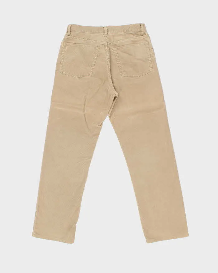 Vintage Y2K 00s Polo Ralph Lauren Relaxed Straight Leg Camel Corduroy Trousers - W31 L30 sold by Rokit product image thumbnail 2