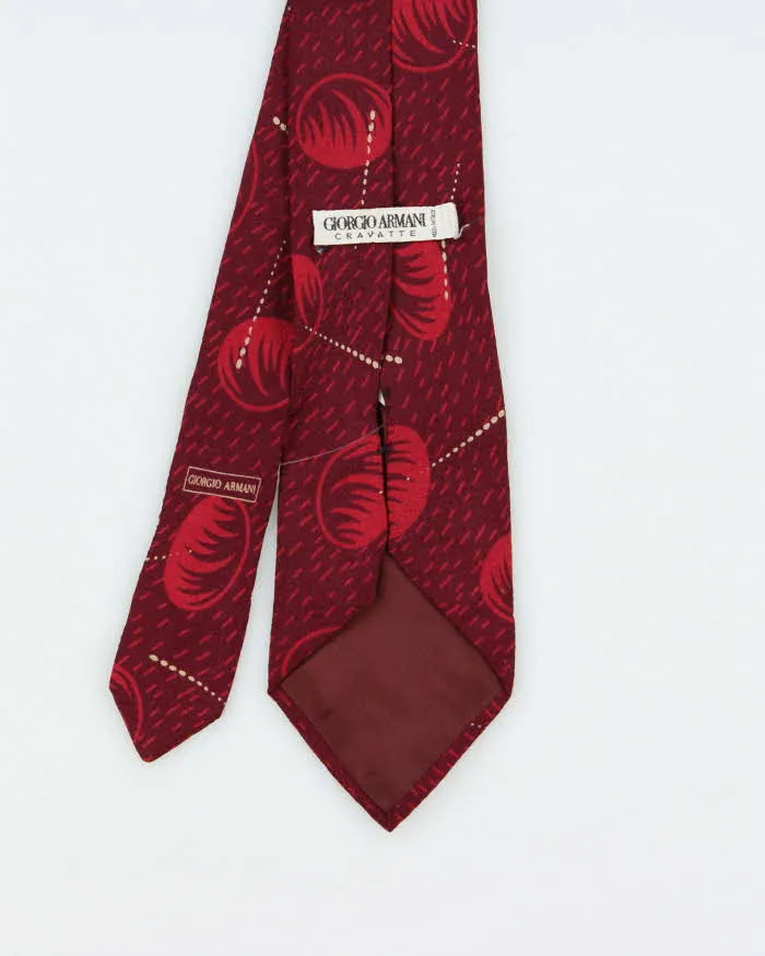 Vintage 1990s Giorgio Armani Patterned Silk Tie sold by Rokit product image thumbnail 3
