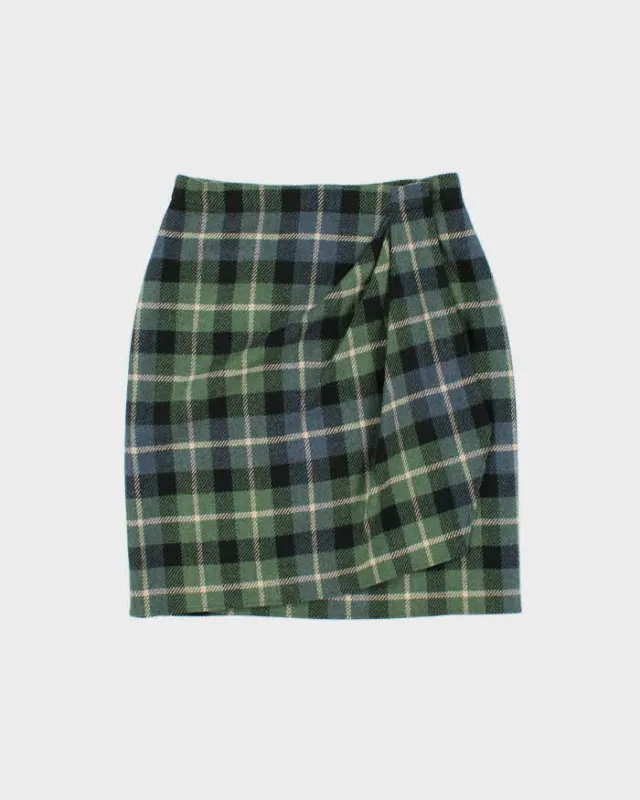 Vintage 1990s Calvin Klein Wool Blend Wrap Skirt - S sold by Rokit