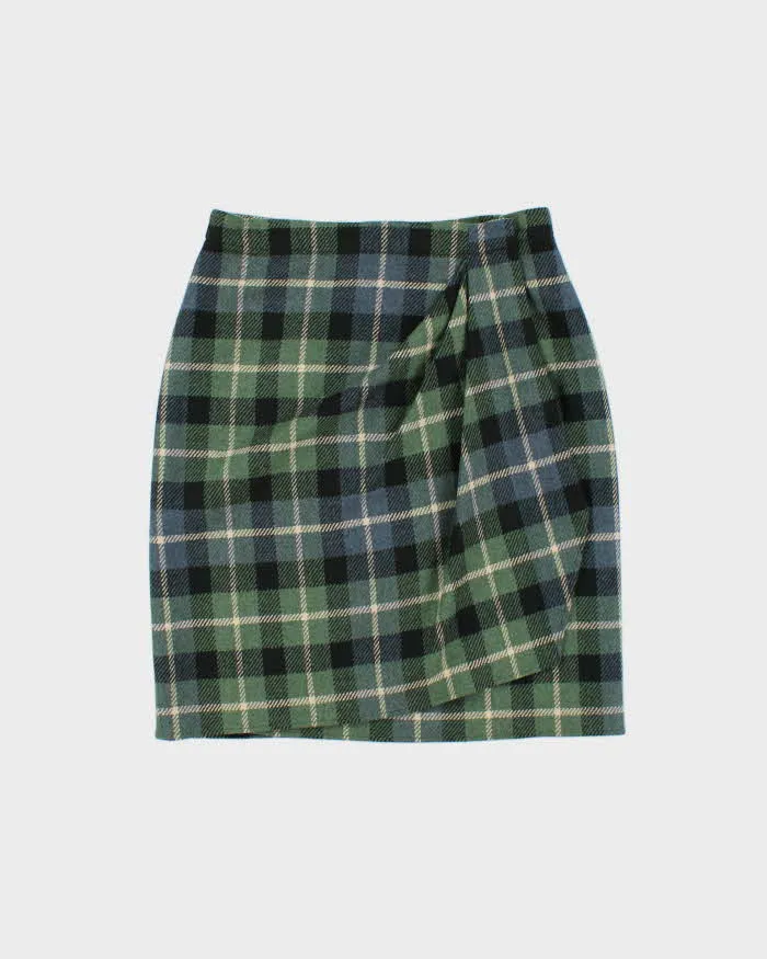 Vintage 1990s Calvin Klein Wool Blend Wrap Skirt - S sold by Rokit