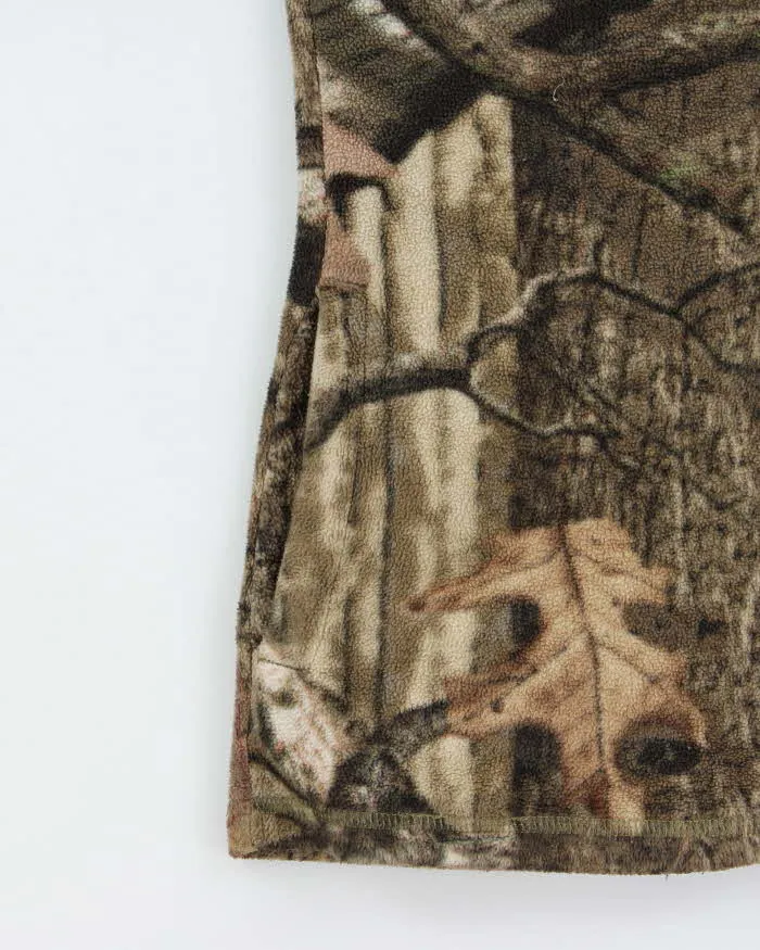 Vintage Y2K 00s Mossy Oak Break Up Infinity Women's Realtree Camo Full-Zip Fleece - M sold by Rokit product image thumbnail 4