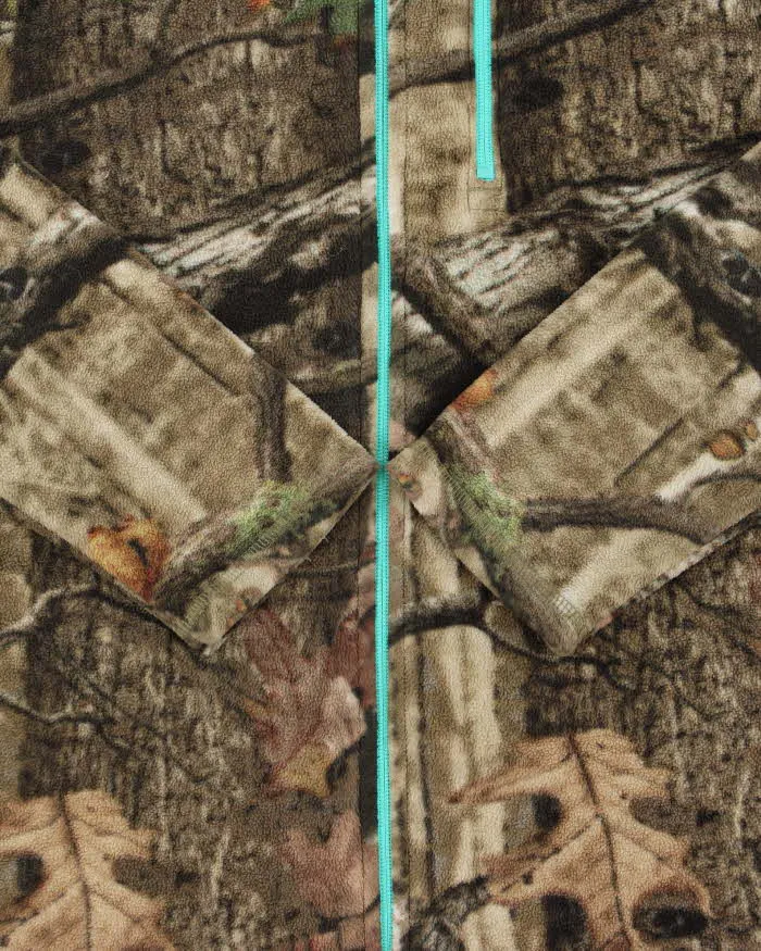 Vintage Y2K 00s Mossy Oak Break Up Infinity Women's Realtree Camo Full-Zip Fleece - M sold by Rokit product image thumbnail 5