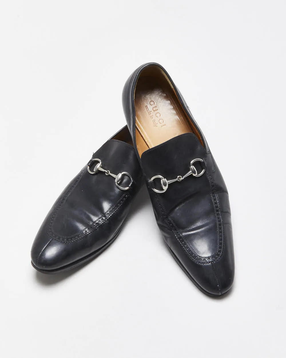 Vintage Y2K 00s Gucci Tom Ford Leather Horsebit Pointed Toe Loafers - UK 8.5 sold by Rokit product image thumbnail 5