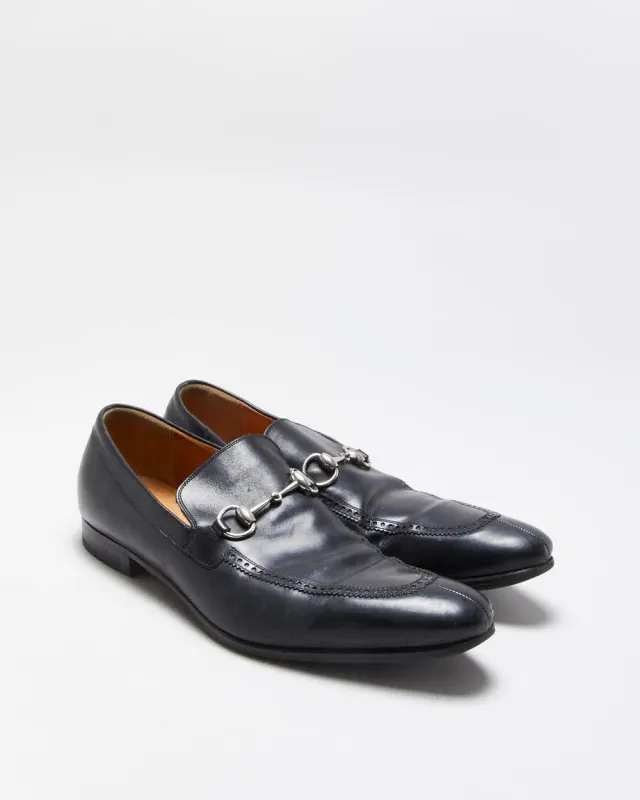 Vintage Y2K 00s Gucci Tom Ford Leather Horsebit Pointed Toe Loafers - UK 8.5 made by Gucci