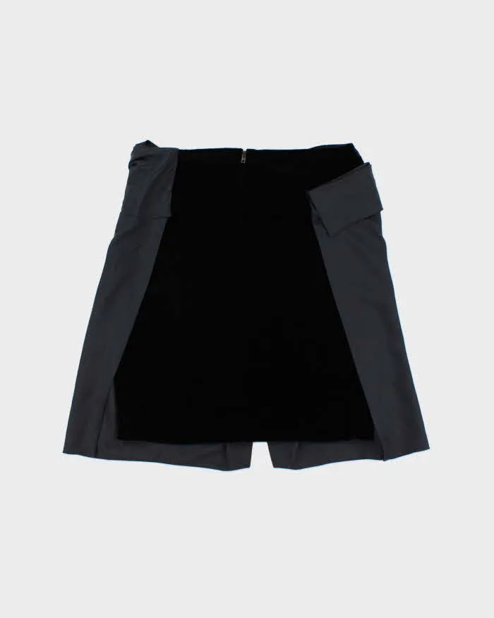 Vintage 2009 Miu Miu Silk & Velour Skirt - S sold by Rokit product image thumbnail 2