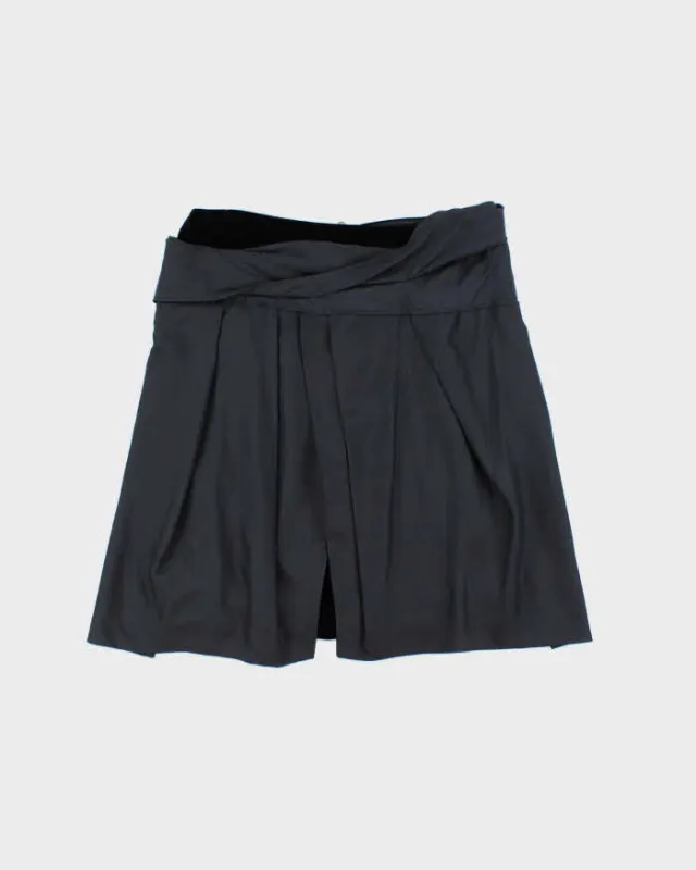 Vintage 2009 Miu Miu Silk & Velour Skirt - S sold by Rokit