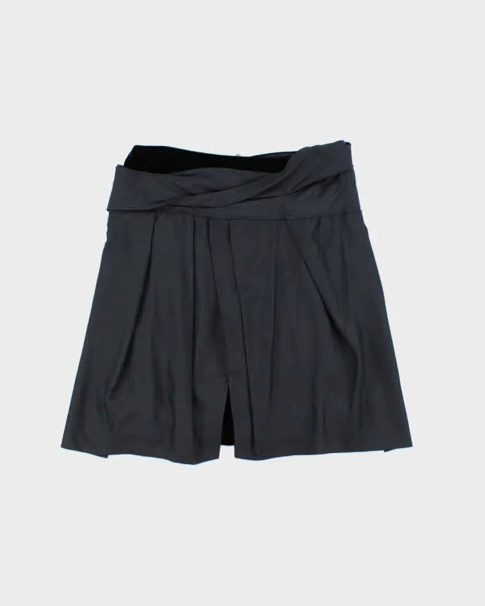 Vintage 2009 Miu Miu Silk & Velour Skirt - S sold by Rokit