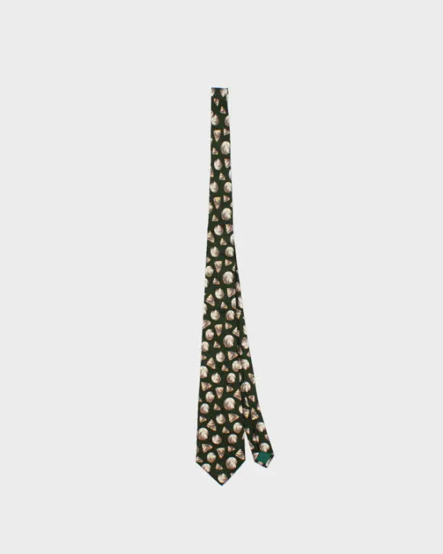 Vintage 1980s Celine Paris Silk Patterned Tie made by Celine