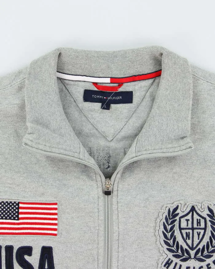 Vintage Y2K 00s Tommy Hilfiger USA Embroidered Zip-Up Sweatshirt - L sold by Rokit product image thumbnail 5