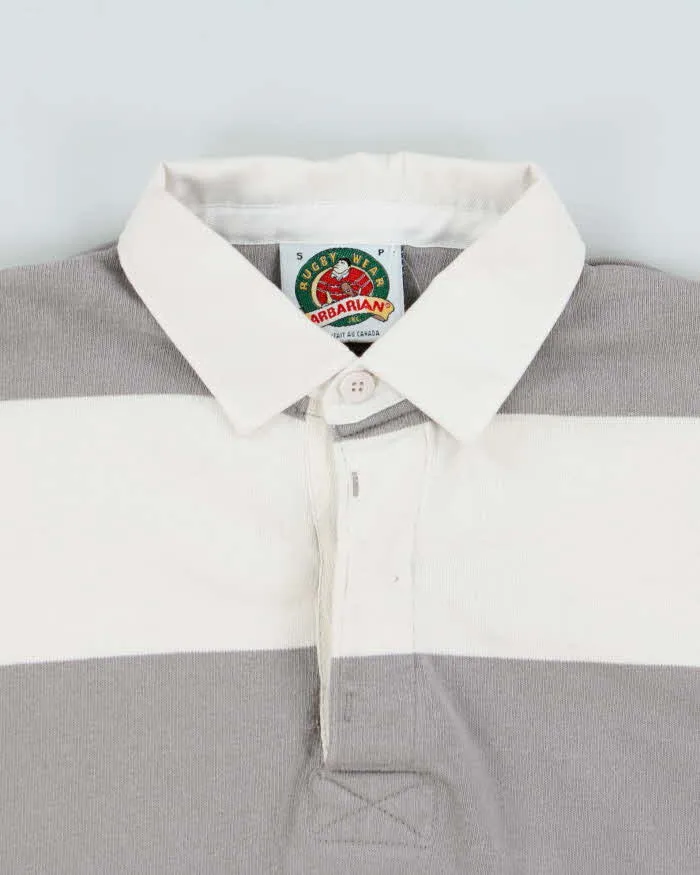 Vintage 1990s Barbarian American Heavyweight Striped Long Sleeve Rugby Shirt - S sold by Rokit product image thumbnail 5