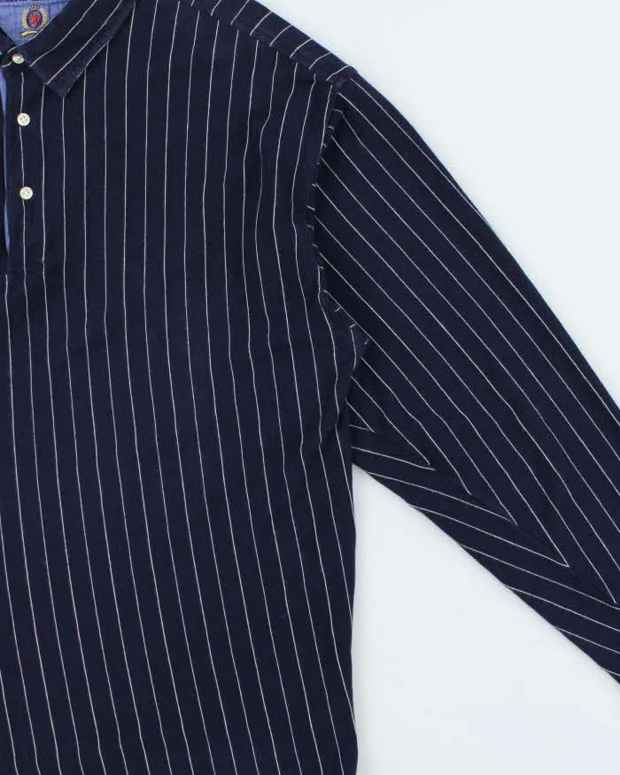 Vintage Y2K 00s Tommy Hilfiger Striped Long Sleeve Polo Shirt - XL sold by Rokit product image thumbnail 3
