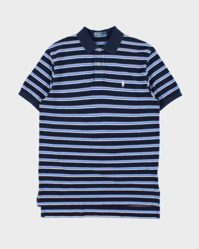 Vintage Y2K 00s Polo Ralph Lauren Striped Custom Fit Short Sleeve Polo Shirt - M sold by Rokit