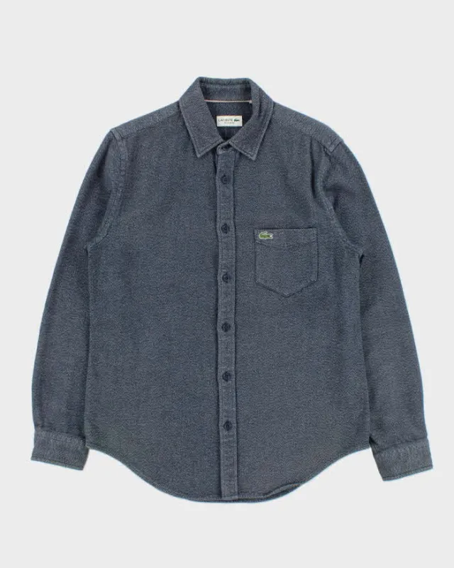 Vintage Lacoste Heavyweight Chambray Long Sleeve Shirt - S sold by Rokit