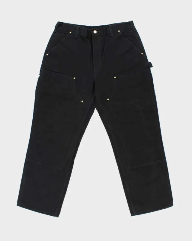 Vintage Carhartt B01 Made In USA Duck Canvas Double Knee Loose Original Fit Carpenter Trousers - W36 L30 sold by Rokit