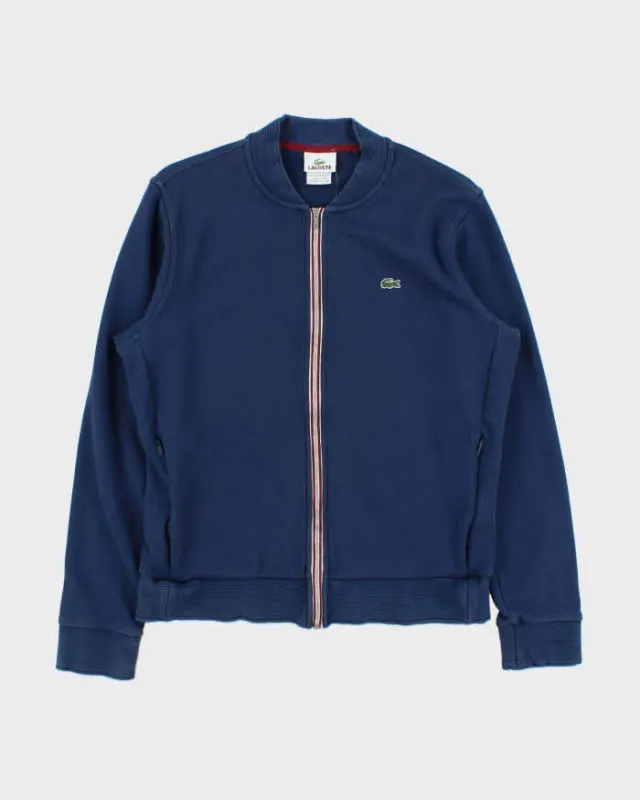 Vintage Y2K 00s Lacoste Zip-Up Varsity Track Sweatshirt - M made by Lacoste