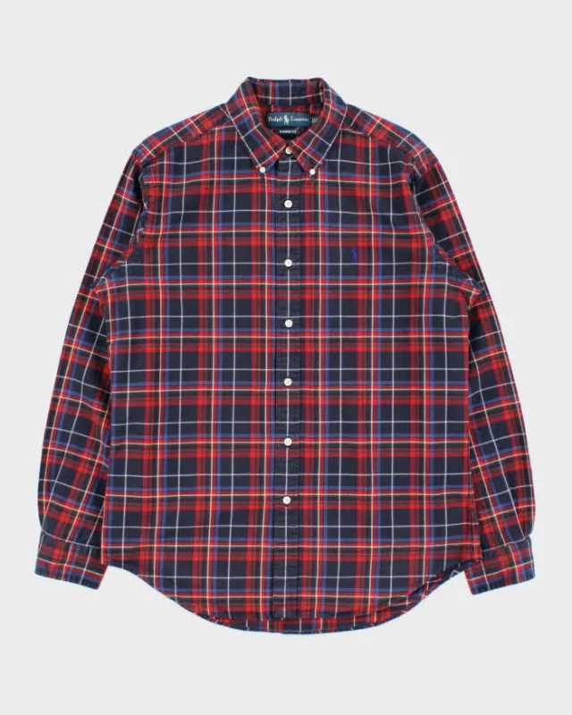 Vintage Y2K 00s Ralph Lauren Tartan Classic Fit Long Sleeve Shirt - M made by Ralph Lauren