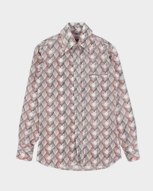 Vintage 1970s Shunkwong Patterned Long Sleeve Shirt - S made by Rokit