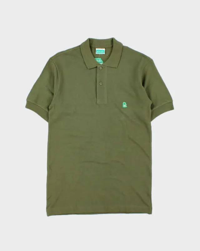 DSWT 1980s Benetton Short Sleeve Polo Shirt - S made by United Colors Of Benetton